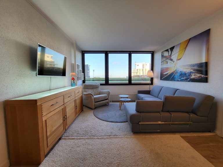 Ferienwohnung Wendtorf mit Hafenblick auf die Marina Wendtorf